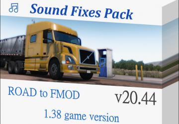 Мод Sound Fixes Pack версия 20.44 для American Truck Simulator (v1.38.x)