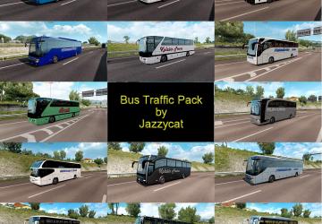 Мод Bus Traffic Pack версия 5.1 для Euro Truck Simulator 2 (v1.30.x, - 1.32.x)
