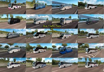 Мод Bus Traffic Pack версия 5.7 для Euro Truck Simulator 2 (v1.31.x, - 1.33.x)