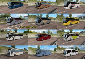 Мод Bus Traffic Pack версия 8.1 для Euro Truck Simulator 2 (v1.35.x, 1.36.x)