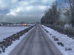 Мод Frosty Winter Weather Mod версия 6.3 для Euro Truck Simulator 2 (v1.27.x)