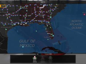Карту Карта «Coast to Coast» версия 2.1 для American Truck Simulator (v1.6)