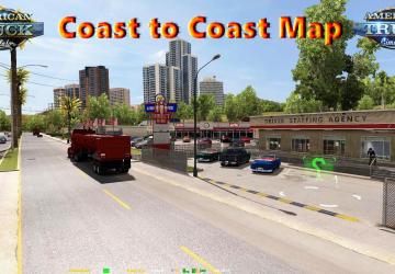 Карту Карта «Coast to Coast» версия 2.4.1 для American Truck Simulator (v1.30.x)