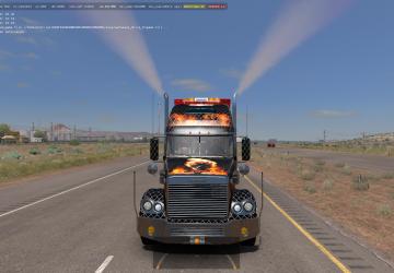 Мод Freightliner Coronado версия 01.08.18 для American Truck Simulator (v1.31.x, 1.32.x)