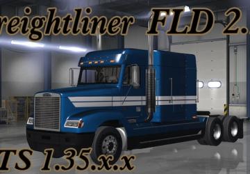 Мод Freightliner FLD версия 2.1 от 13.07.19 для American Truck Simulator (v1.35.x, 1.36.x)