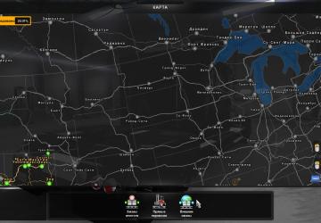 Карту Карта «CanaDream» версия 2.5.1 для American Truck Simulator (v1.30.x)
