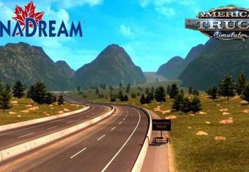 Карта «CanaDream» версия 2.49.0 для American Truck Simulator (v1.49.x)