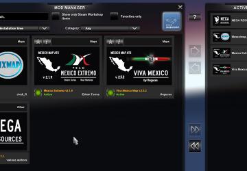 Карту Карта «Viva Mexico» версия 2.5.2 для American Truck Simulator (v1.35.x, 1.36.x)