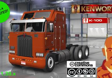 Мод Kenworth K100 версия 02.02.19 для American Truck Simulator (v1.33.x, 1.34.x)