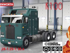 Мод Kenworth K100 версия 1.30 для American Truck Simulator (v1.28.x, - 1.30.x)