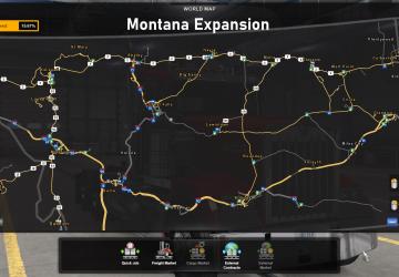 Карту Montana Expansion версия 0.8 для American Truck Simulator (v1.38.x)