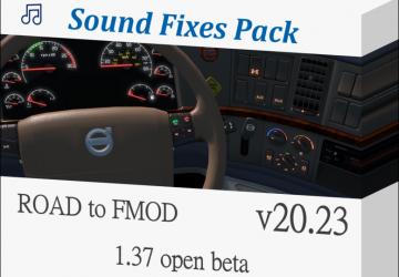 Мод Sound Fixes Pack версия 20.23 для American Truck Simulator (v1.37.x)