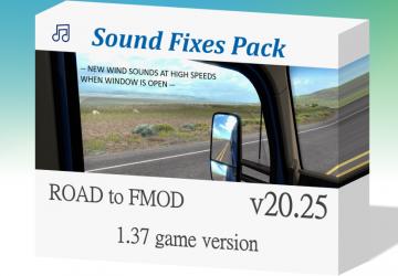 Мод Sound Fixes Pack версия 20.25 для American Truck Simulator (v1.37.x)