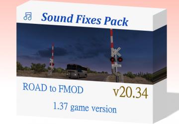 Мод Sound Fixes Pack версия 20.34 для American Truck Simulator (v1.37.x)