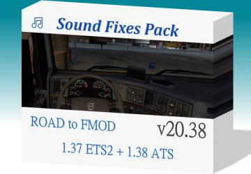 Мод Sound Fixes Pack версия 20.38 для American Truck Simulator (v1.37.x)