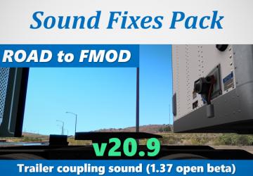 Мод Sound Fixes Pack версия 20.9 для American Truck Simulator (v1.37.x)