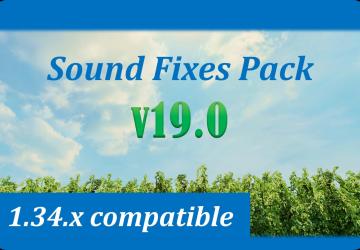 Мод Sound Fixes Pack версия 19.0 для American Truck Simulator (v1.34.x)