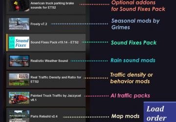 Мод Sound Fixes Pack версия 19.15 для American Truck Simulator (v1.35.x)