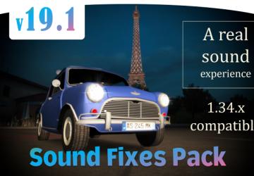 Мод Sound Fixes Pack версия 19.1 для American Truck Simulator (v1.34.x)
