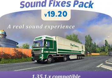 Мод Sound Fixes Pack версия 19.20 для American Truck Simulator (v1.35.x)