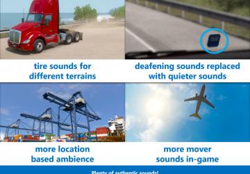 Мод Sound Fixes Pack версия 19.40.1 для American Truck Simulator (v1.36.x)