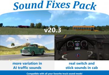Мод Sound Fixes Pack версия 20.3 для American Truck Simulator (v1.36.x)