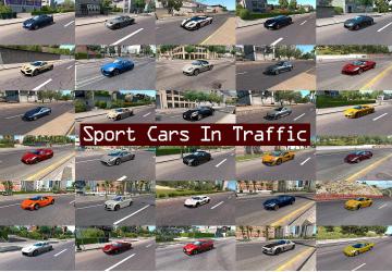 Мод Sport Cars Traffic Pack версия 2.8 для American Truck Simulator (v1.33.x)