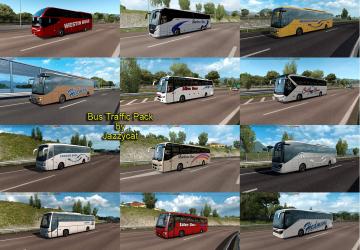 Мод Bus Traffic Pack версия 5.9 для Euro Truck Simulator 2 (v1.30.x, - 1.33.x)