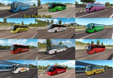 Мод Bus Traffic Pack версия 6.7 для Euro Truck Simulator 2 (v1.30.x, - 1.34.x)