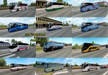 Мод Bus Traffic Pack версия 6.8 для Euro Truck Simulator 2 (v1.30.x, - 1.34.x)