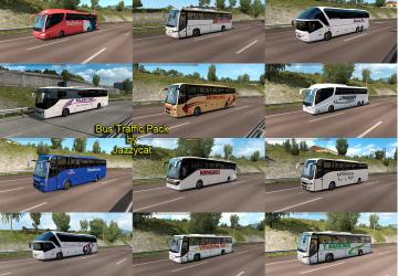 Мод Bus Traffic Pack версия 7.6 для Euro Truck Simulator 2 (v1.35.x)