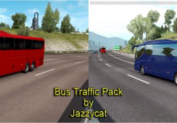 Мод Bus Traffic Pack версия 8.6 для Euro Truck Simulator 2 (v1.35.x, 1.36.x)