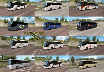 Мод Bus Traffic Pack версия 8.7 для Euro Truck Simulator 2 (v1.35.x, 1.36.x)