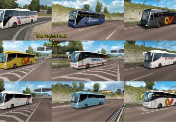 Мод Bus Traffic Pack версия 9.1 для Euro Truck Simulator 2 (v1.35.x, 1.36.x)