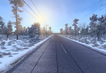 Мод Clean Roads For Frosty Winter Mod версия 1.0 для Euro Truck Simulator 2 (v1.43.x)