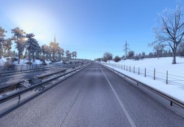 Мод Clean Roads For Frosty Winter Mod версия 1.0 для Euro Truck Simulator 2 (v1.43.x)