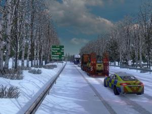 Мод Frosty Winter Weather Mod версия 6.4 для Euro Truck Simulator 2 (v1.28.x)