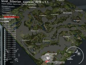 Карту Карта «Siberian Express 2016» версия 1.1 для SpinTires (v03.03.16)