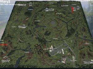 Карта «Заброшенная военная база» версия 1.1 для SpinTires (v03.03.16)